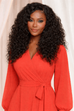Absolu Hair N°09 Cambodge Curly — Ondulations Profondes™ – Longue 22″ – Lace Front 5×5 HD – Cheveux Vierges Premium – Système Sans Colle