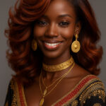 Sika™ – Ondulation Royale Cuivrée – 13×4 Lace Frontal HD Sans Colle – Cheveux Indiens 100% Remy Hair