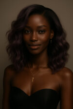 Zeyna™ – Ondulation Loose Wave Prune Élégant – Perruque mi-longue en cheveux 100 % indiens Remy