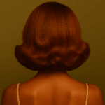 Amira™ – Cuivre Sahel™ – Carré Ondulé Rétro Élégant – 13×4 Lace Frontal HD Sans Colle – Cheveux Indiens Bruts Premium