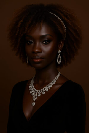 Sanaa™ – Bronze Doré™ – Afro Kinky Élégant – 13×4 Lace Frontal HD Sans Colle – Cheveux Indiens Bruts Premium