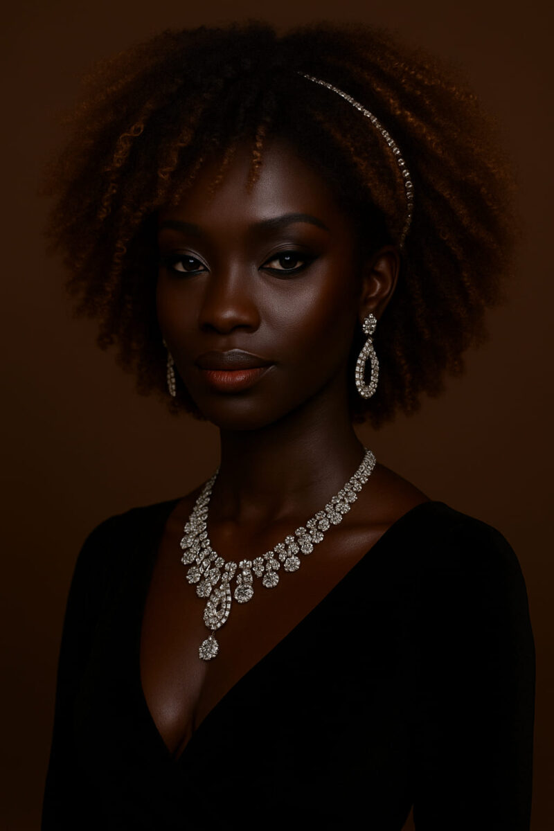 Sanaa™ – Bronze Doré™ – Afro Kinky Élégant – 13×4 Lace Frontal HD Sans Colle – Cheveux Indiens Bruts Premium