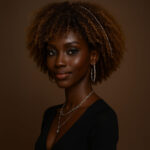 Sanaa™ – Bronze Doré™ – Afro Kinky Élégant – 13×4 Lace Frontal HD Sans Colle – Cheveux Indiens Bruts Premium