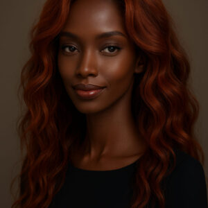 Adana™ – Cuivre Flamboyant™ – Longue Ondulation Libre – Cheveux Indiens Bruts Premium