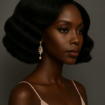 Aurélia™ – Noir Absolu™ – Carré Ondulé Rétro Glamour – 13×4 Lace Frontal HD Sans Colle – Cheveux Indiens Bruts Premium