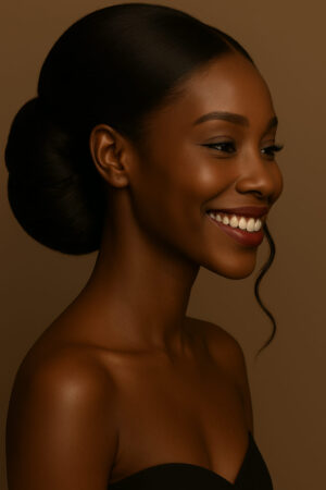 Éliana™ – Noir Absolu™ – Perruque Versatile Élégante – 13×4 Lace Frontal HD Sans Colle – Cheveux Indiens Bruts Premium
