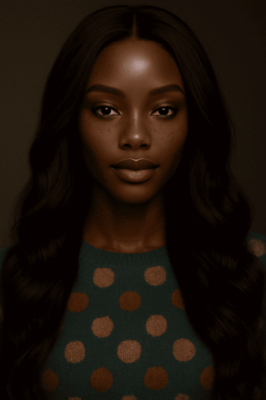 Neriah™ – Brun Élégant – Coupe Longue Dégradée Ondulée – Cheveux Indiens
