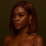 Bravoure – Rouge Kola™ – NAYA ÉLÉGANCE – Carré Lisse Structuré – 13×4 Lace Frontal HD Sans Colle – Cheveux Indiens Bruts Premium
