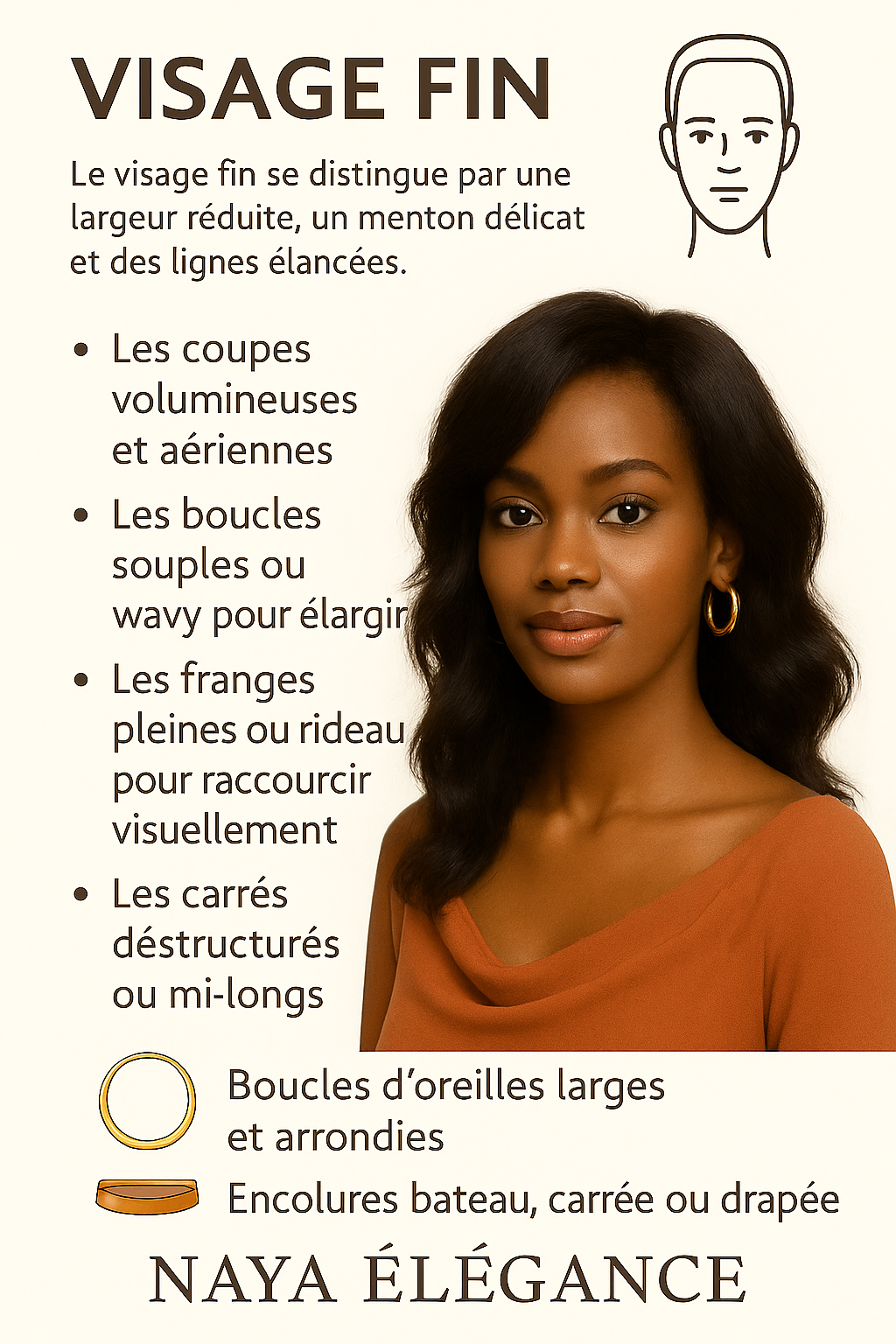 Visage Fin : 8 Coiffures et Bijoux Qui Transforment la Finesse en Élégance Puissante