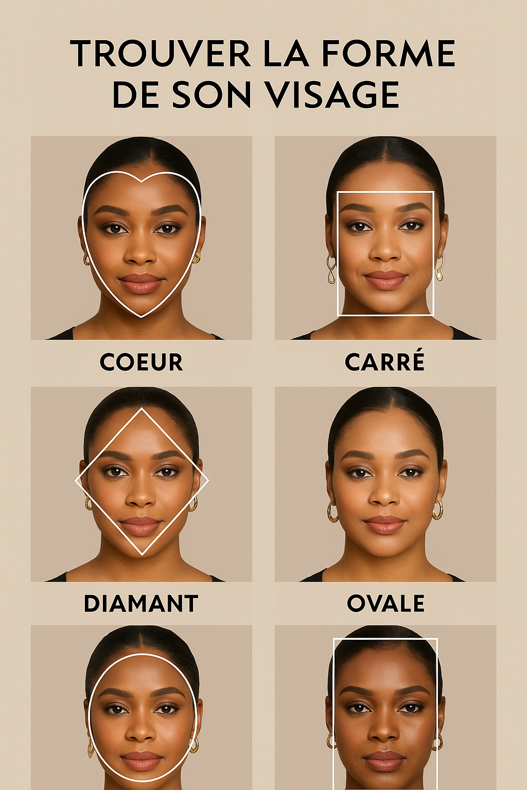 Comment choisir les coiffures adaptées à la forme de votre visage: (1) savoir mesurer
