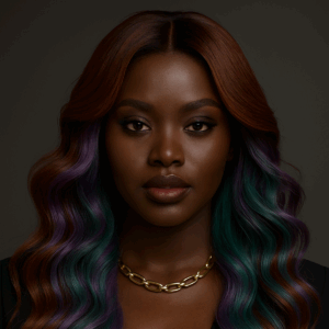 Makeda™ – Brun Royal™ – Longue Ondulation Luxueuse – 13×4 Lace Frontal HD Sans Colle – Cheveux Indiens Bruts Premium