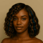 Auréa – Cuivre Électrique™ – Carré Ondulé Moderne – 13×4 Lace Frontal HD Sans Colle – Cheveux Indiens Bruts Premium