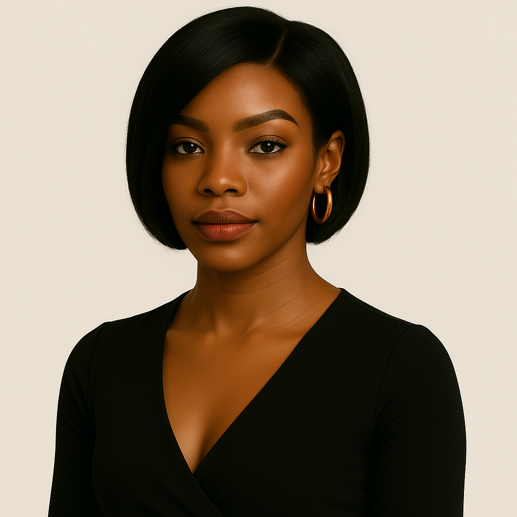 Mélodie – Noir Élégant™ – Carré Lisse Classique – 13×4 Lace Frontal HD Sans Colle – Cheveux Indiens Bruts Premium