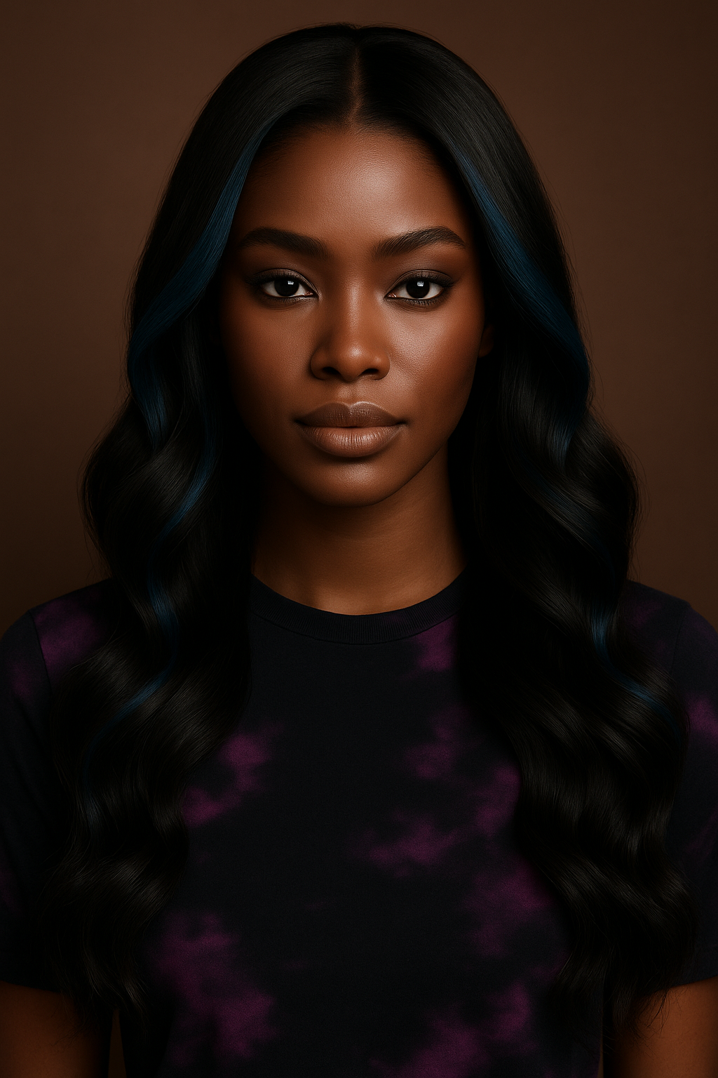 Neriah Bleu Glacé™ – NAYA ÉLÉGANCE – Longue Ondulation Soyeuse – 13×4 Lace Frontal HD Sans Colle – Cheveux Indiens Bruts Premium