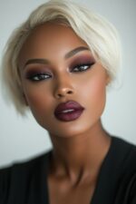 Ivorya™ – Blond Platine Glacé™ – Carré Court Lisse Sophistiqué – 13×4 Lace Frontal HD Sans Colle – Cheveux Indiens Bruts Premium