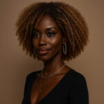 Sanaa™ – Bronze Doré™ – Afro Kinky Élégant – 13×4 Lace Frontal HD Sans Colle – Cheveux Indiens Bruts Premium
