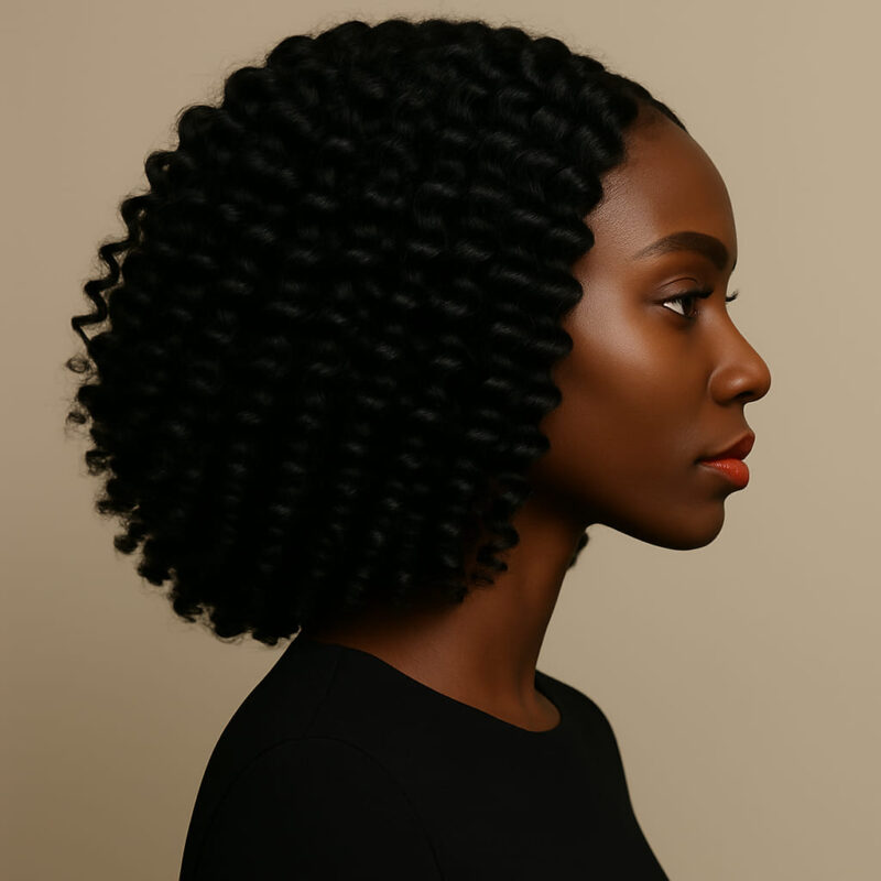 Eshe™ – Noir Profond™ – Boucles Sculptées Élégantes – 13×4 Lace Frontal HD Sans Colle – Cheveux Indiens Bruts Premium