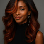 Nala™ – Cuivre Intense – Longue Vague Sculptée – Cheveux Indiens Bruts Premium