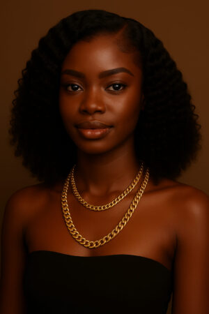 Murmure™ – Noir Élégant™ – Ondulation Raffinée – 13×4 Lace Frontal HD Sans Colle – Cheveux Indiens Bruts Premium