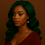 Eloquence Vert Émeraude™ : perruque mi-longue ondulée en cheveux indiens bruts premium, lace frontal HD sans colle