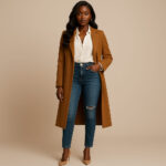 Dominante, NAYA ÉLÉGANCE – Noir Royal™ – Carré Structuré Mi-Long avec Frange Balayée – Cheveux Indiens