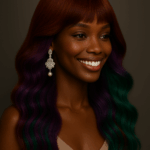 Liora™ – Dégradé Royal™ – Perruque Ondulée Glueless 13×4 Lace Frontal HD – Cheveux Indiens Bruts Premium