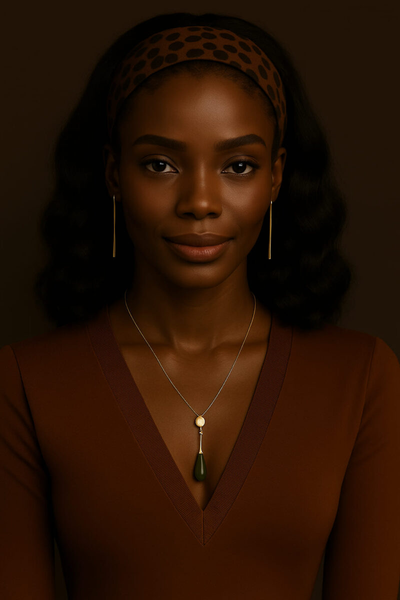 Ezinne™ – Chocolat Profond Panthère – Mi-long Ondulé 12’’ – Adoucit les visages mi-ronds mi-carrés – Cheveux naturels indiens