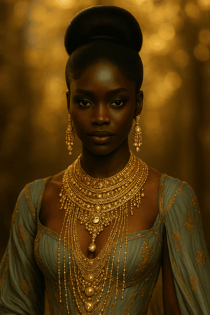 Njeri™ – Noir Absolu Sculptural – Chignon Couture Architecturé – Sublime les visages très fins et rectangulaires – Cheveux naturels indiens