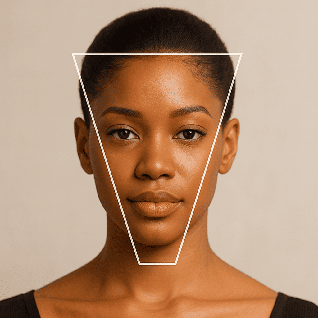Visage Triangulaire Inversé