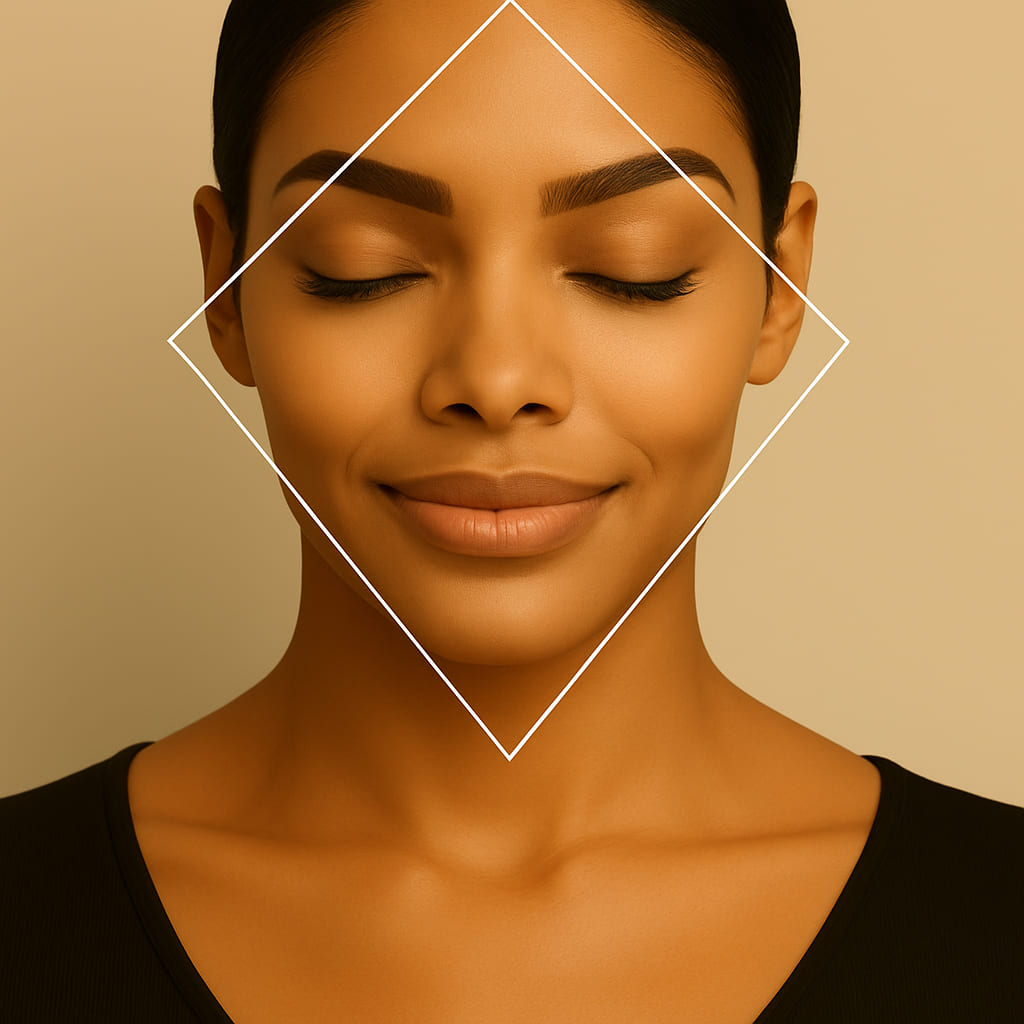 Visage en diamant