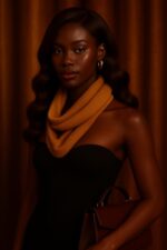 Aime-toi N°72 – Ondulée Élégante – Brun Acajou Sublime™ (#4/30) – 20″ – Illumine et structure les visages ronds, cœur et ovales – Cheveux Naturels Indiens