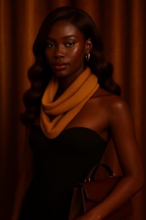 Aime-toi N°72 – Ondulée Élégante – Brun Acajou Sublime™ (#4/30) – 20″ – Illumine et structure les visages ronds, cœur et ovales – Cheveux Naturels Indiens