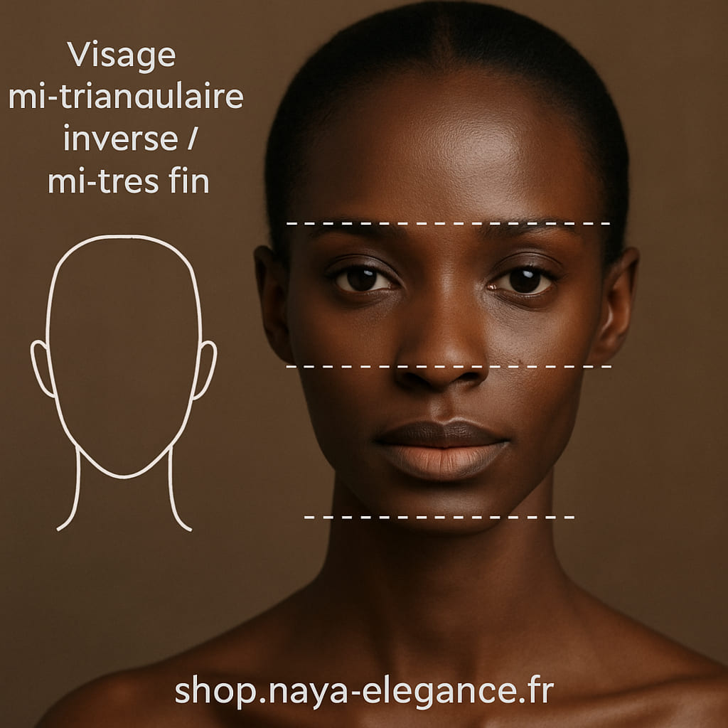 Visage mi-triangulaire inversé / mi-très fin
