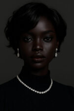 Aime-toi N°15 – Bob Sculpté – Noir Élégant™ – 8"–10" – Structure et équilibre les visages ronds et cœur – Cheveux Naturels Indiens