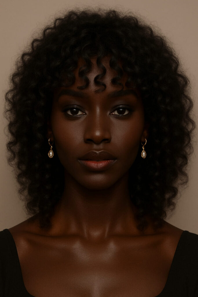 La Perruque à Frange Bouclée : : la Queen a un visage en diamant