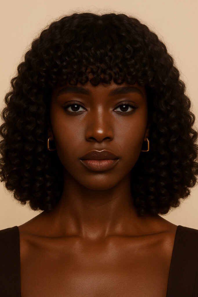 La Perruque à Frange Bouclée : : La Queen a un visage oblong