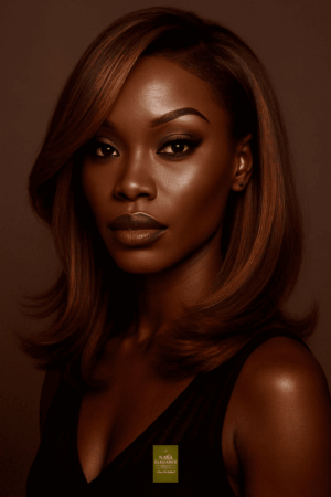 Aime-toi N°38 – Lisse Contouré – Brun Miel Doré™ – 18" – Illumine tous les visages – Cheveux Naturels Indiens