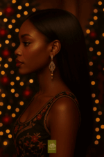 Aime-toi N°39 – Lisse Classique Profond – Noir Élégant™ (#1B) – 22" – Sublime les visages Ébène et Neutres – Cheveux Naturels Indiens