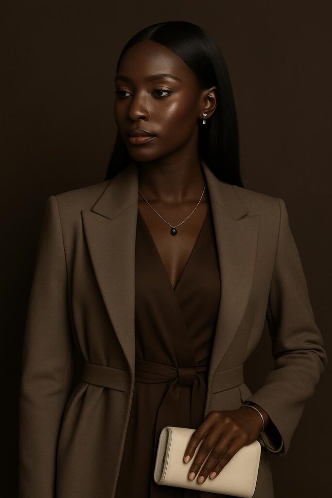 outfit d'hiver ébène neutre