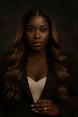 Aime-toi N°67 – Body Wave Architecturée – Brun Moka Doré™ en nuance #4/27, 26" – Révèle la prestance naturelle des visages ovales et cœur – Cheveux Naturels Indiens