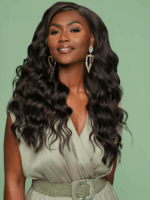 Absolu Hair N°11 – Longue Lisse – Noir Chic™ Satiné – 24″ – Baby Hair Fins et Naturels – Cheveux Vierges de Luxes