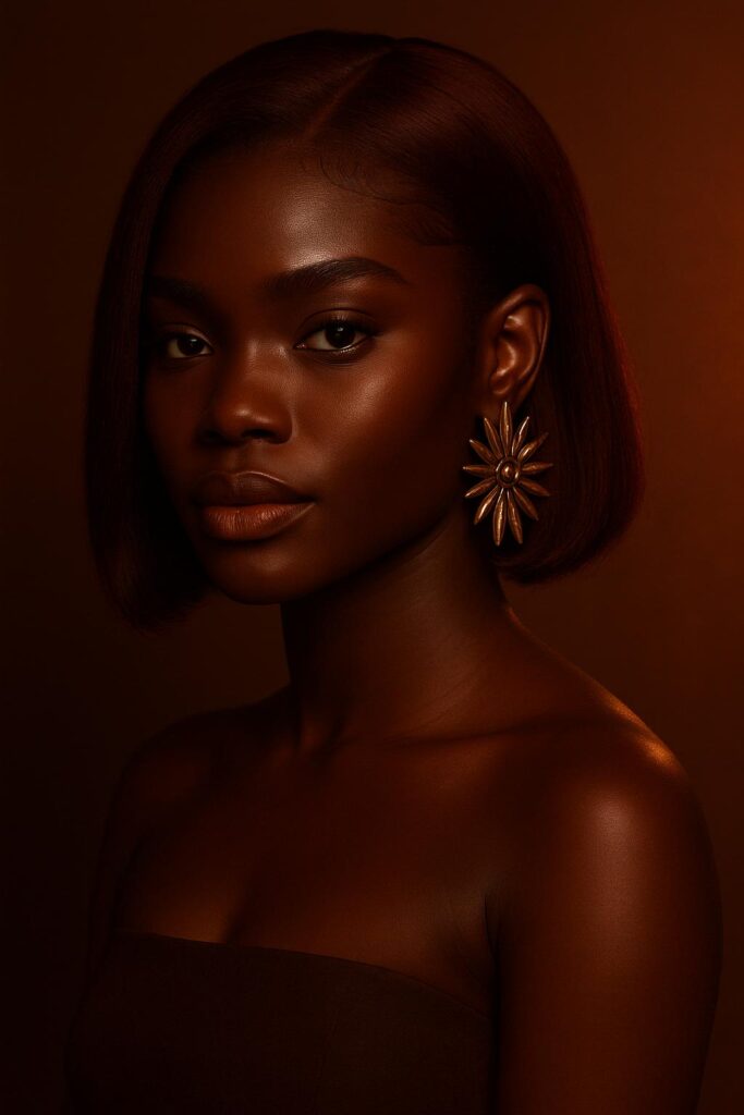 Aime-toi N°76 – Carré Lisse – Acajou Profond™ (#33/530) – Cheveux Naturels Indiens Premium