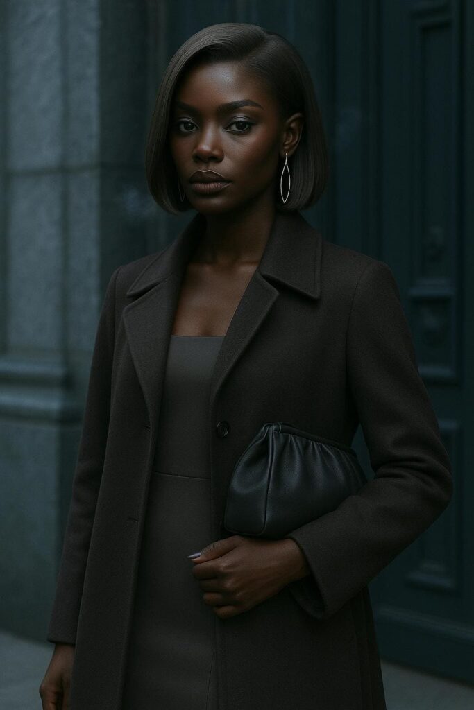 LE MANTEAU ICONIQUE CAFÉ FORT™ — Le Brun Graphite Froid™