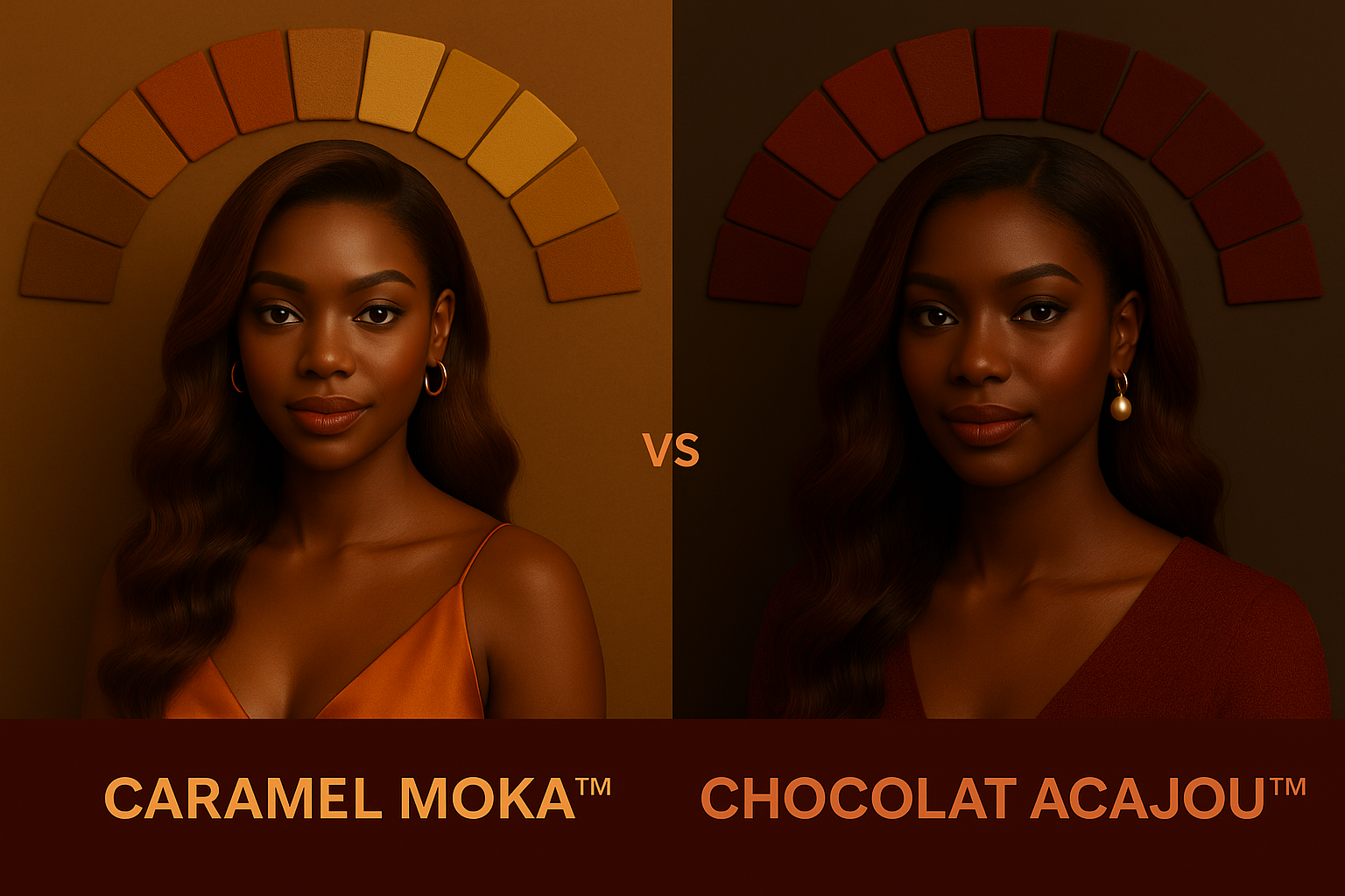 Chocolat Acajou™ vs Caramel Moka™ : le feu feutré face au feu ouvert