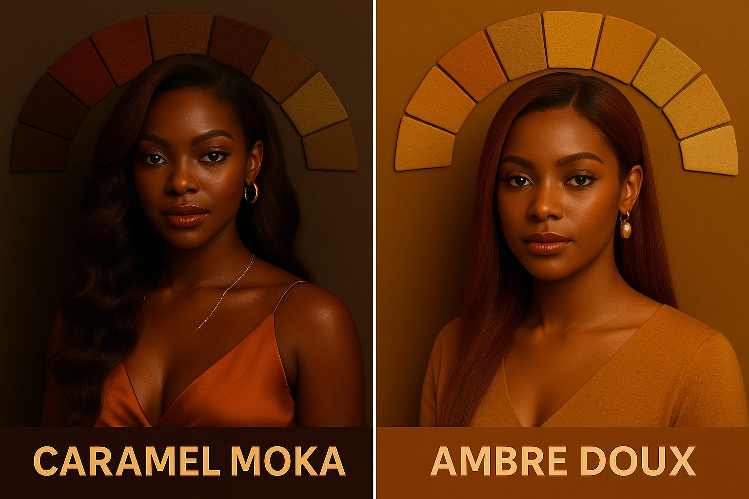 Caramel Moka™ versus Ambre Doux™ — La chaleur maîtrisée face à la douceur irisée