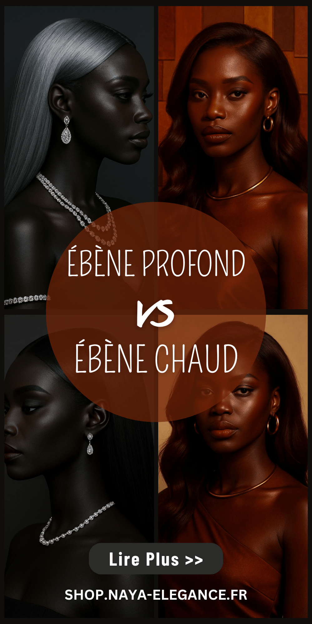 Les Profils Colorimétriques Africains — ÉBÈNE PROFOND™ vs ÉBÈNE CHAUD™: La gravité froide et la chaleur souveraine