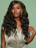 Absolu Hair N°11 – Longue Lisse – Noir Chic™ Satiné – 24″ – Baby Hair Fins et Naturels – Cheveux Vierges de Luxes