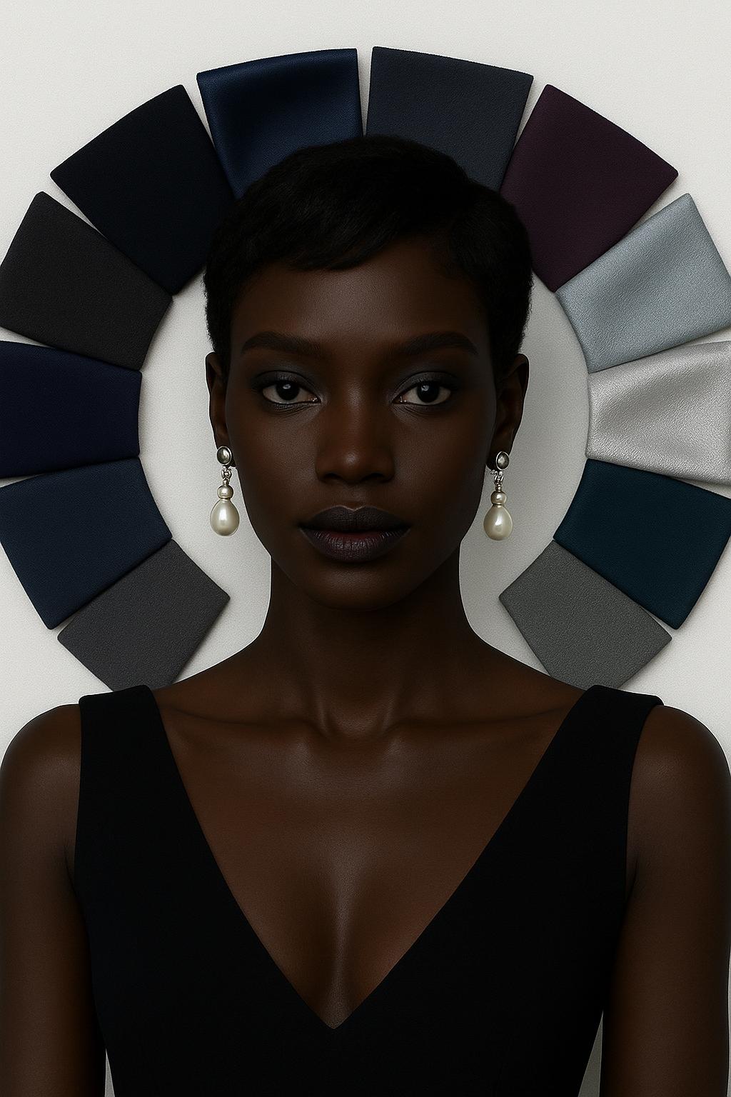 Les Profils Colorimétriques Africains — ÉBÈNE PROFOND™ : la majesté silencieuse de la lumière contenue