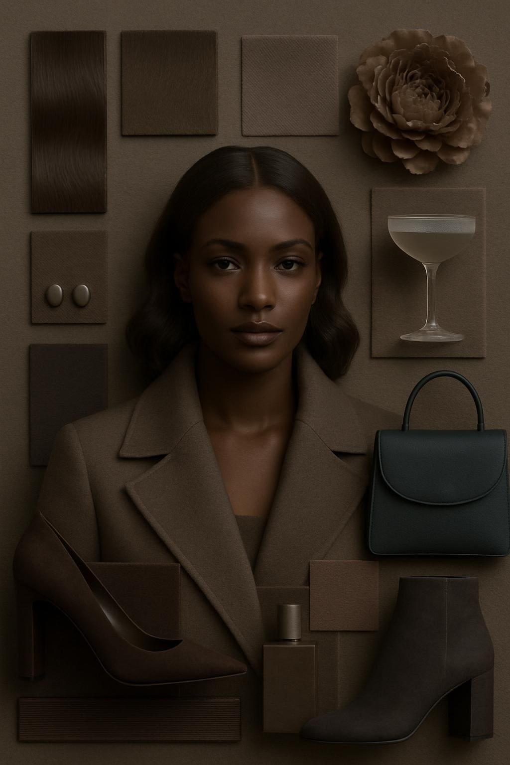 🧥 LE MANTEAU ICONIQUE CAFÉ CACAO™ — Le Taupe Olive Feutré™