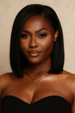 Absolu Hair N°03 – Beauté Tous Visages, Carré Lisse, Cheveux vierges indiens (Closure 5X5 HD, 16")